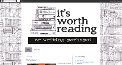 Desktop Screenshot of itsworthreading.com