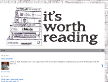 Tablet Screenshot of itsworthreading.com